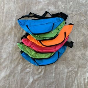 NWOT- 6 Neon Hip Packs